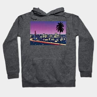 hiroshi nagai - hiroshi nagai Pixel Art City Retro Hoodie